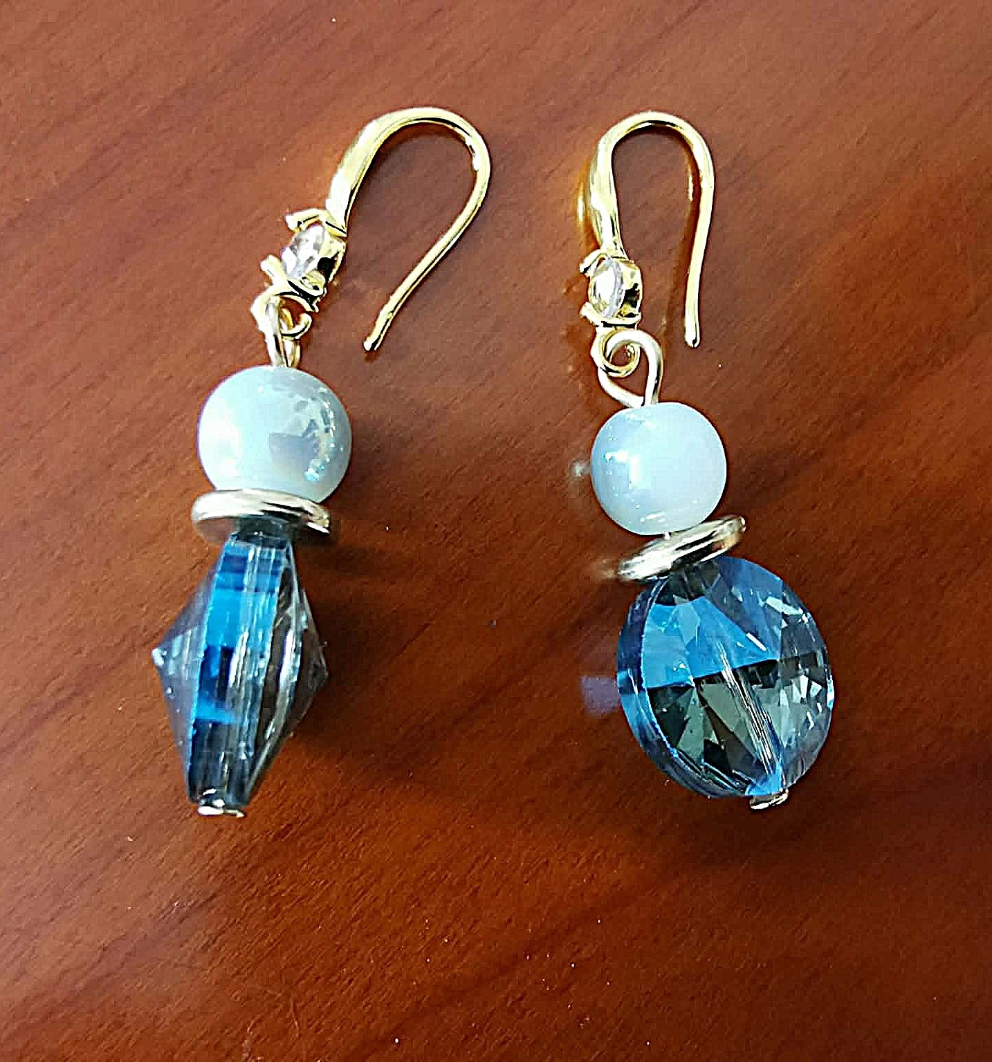Pendientes de cristal de 4,4 cm – photo 2